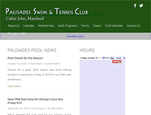 Tablet Screenshot of palisadespool.com